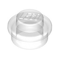 3005740 1x1 Round Plate-Transparent