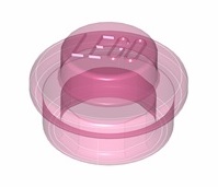 4599535 1x1 Round Plate- Transparent