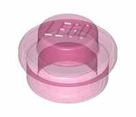 4599535 1x1 Round Plate- Transparent