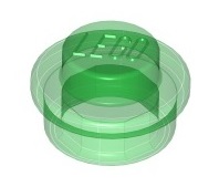 3005748 1x1 Round Plate- Transparent