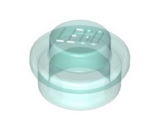 4163917 1x1 Round Plate- Transparent