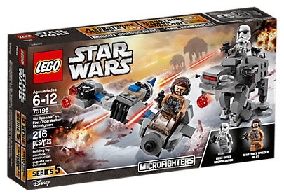 75195 Ski Speeder vs. First Order Walker Microfighters 