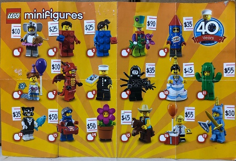 71021 Minifigures series 18 Party