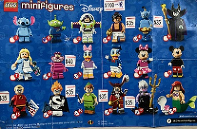 71012 Disney series minifigures